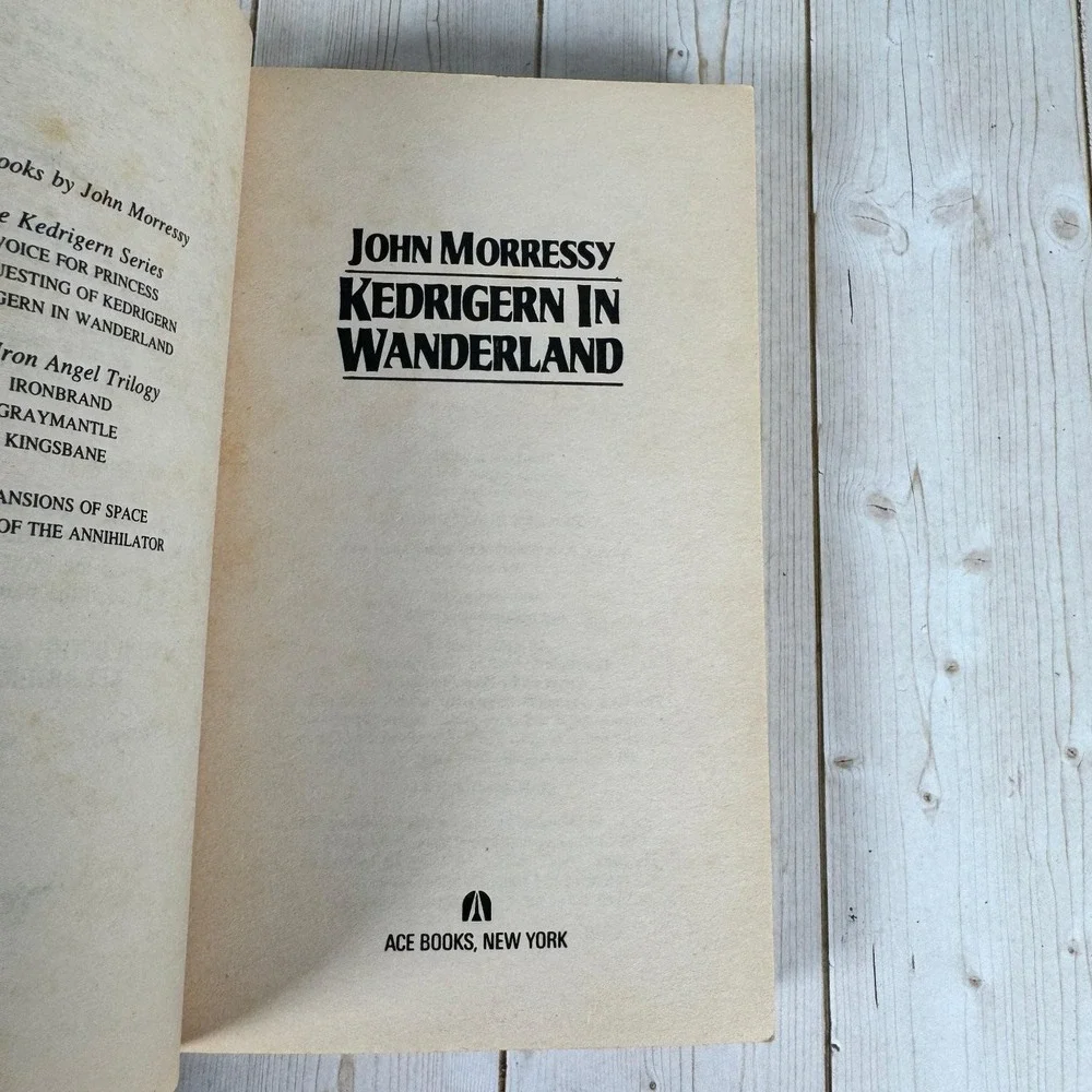 Kedrigerin in Wanderland John Morressy 1988 Ace Fantasy Mass Market Paperback